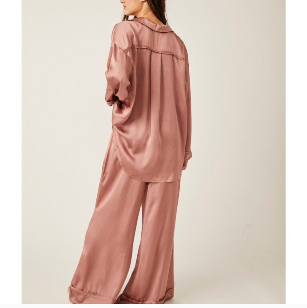 $50 Start Free people dreamy days pajama set rose color size small NWT - Picture 5 of 11